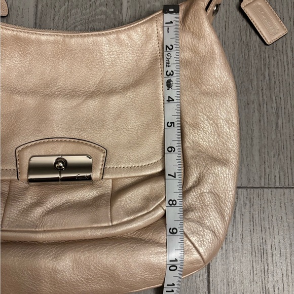 Coach Kristen purse handbag in beautiful pebbled leather. Pearlescent in EUC. - Picture 14 of 15